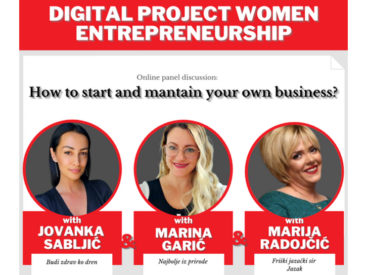 Online panel discussion with successful women entrepreneurs within the project Digital Project Women Entrepreneurship