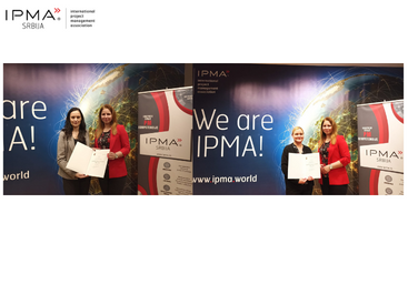 The awarding of the IPMA certificate in the field of project management